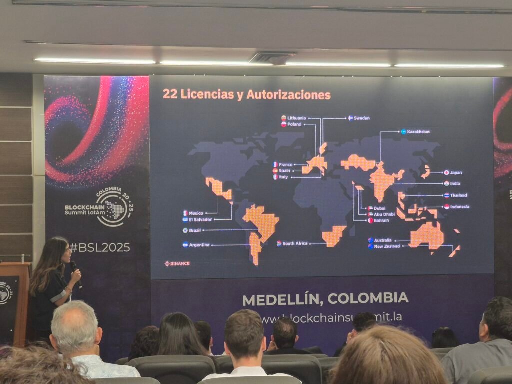 Día 2 del Blockchain Summit Latam en Medellín: Tokenización, Identidad Digital y el Futuro de la Web3 en Latinoamérica 20251113 155427