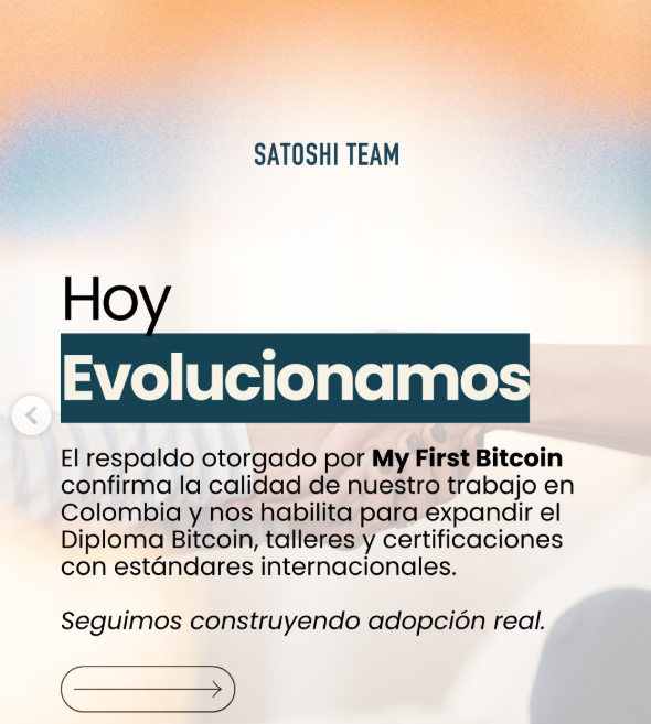 Satoshi Team impulsa la educación cripto en Medellín y acelera la adopción de Bitcoin en comunidades vulnerables captura de pantalla 2025 11 30 161251