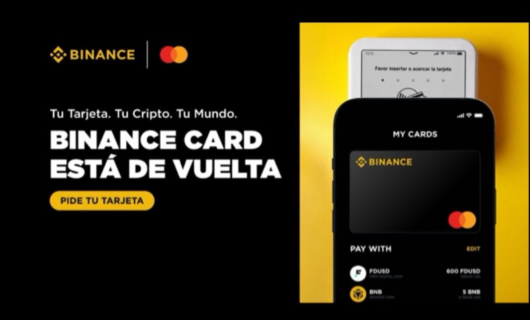 El regreso de la Binance Card a Latinoamérica: vuelve para usuarios verificados en Colombia, Brazil y Perú binance card 1