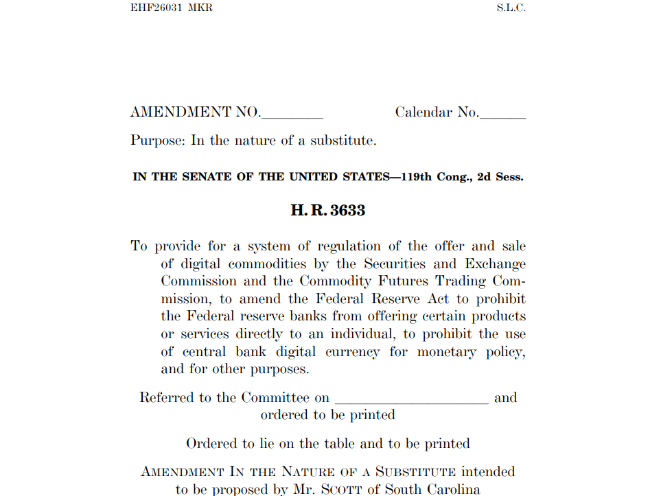 EE. UU. evalúa dar a XRP, Solana y Dogecoin el mismo estatus regulatorio que Bitcoin y Ethereum captura de pantalla 2026 01 15 182752