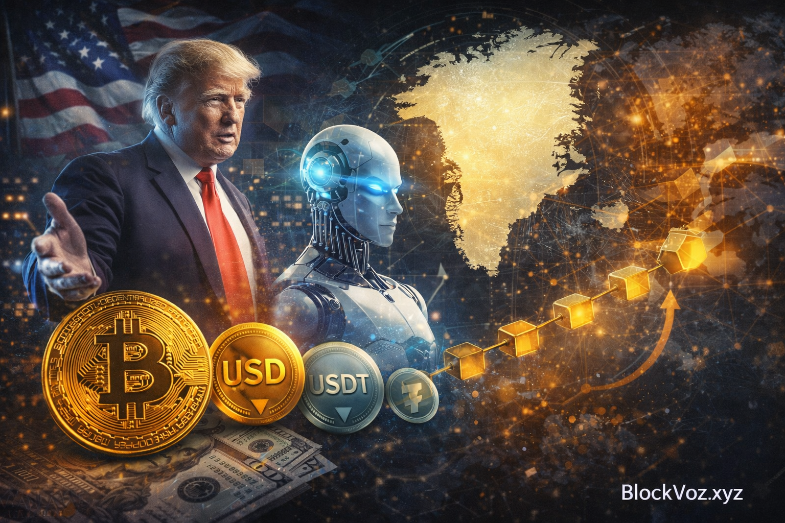Trump, Ia , cripto, Bitcoin , stablecoin, BlockVoz.xyz
