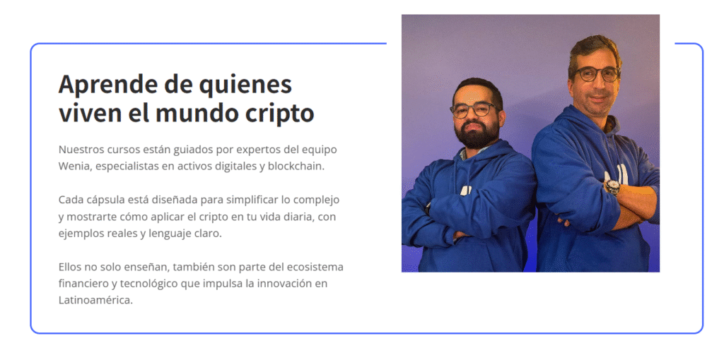 Wenia lanza “Bitcoin 101”: el curso gratuito para entender las criptomonedas en solo 40 minutos captura de pantalla 2026 03 17 154732