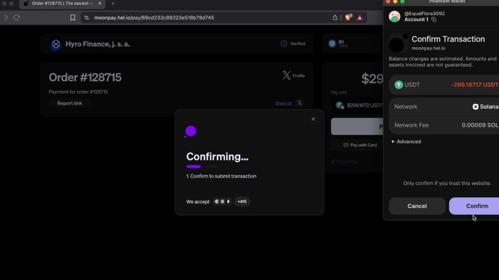 HyroTrader se une a MoonPay: ahora puedes hacer trading cripto con cuentas financiadas y pagos más fáciles pago hyro monpay