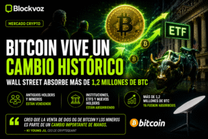Bitcoin vive un cambio histórico: Wall Street absorbe más de 1,2 millones de BTC mientras los antiguos holders venden