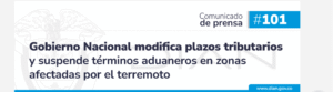 Gobierno propone nuevos plazos tributarios y suspensión de términos aduaneros tras terremoto en Colombia
