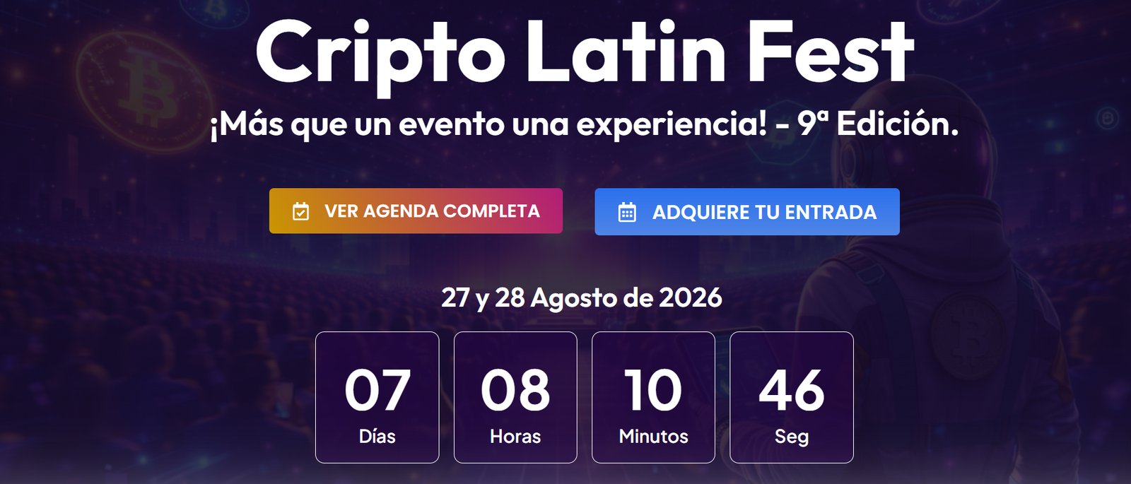 La novena edición del Cripto Latin Fest reunirá en Bogotá a líderes de la industria de activos digitales, blockchain y nueva economía digital de Latinoamérica cripto latin fest