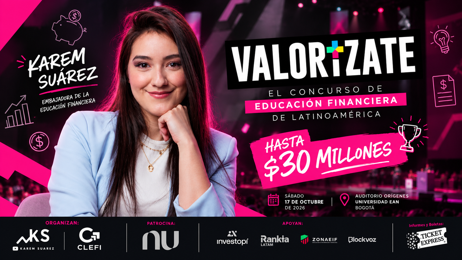 concurso de educación financiera karem suárez Blockvoz