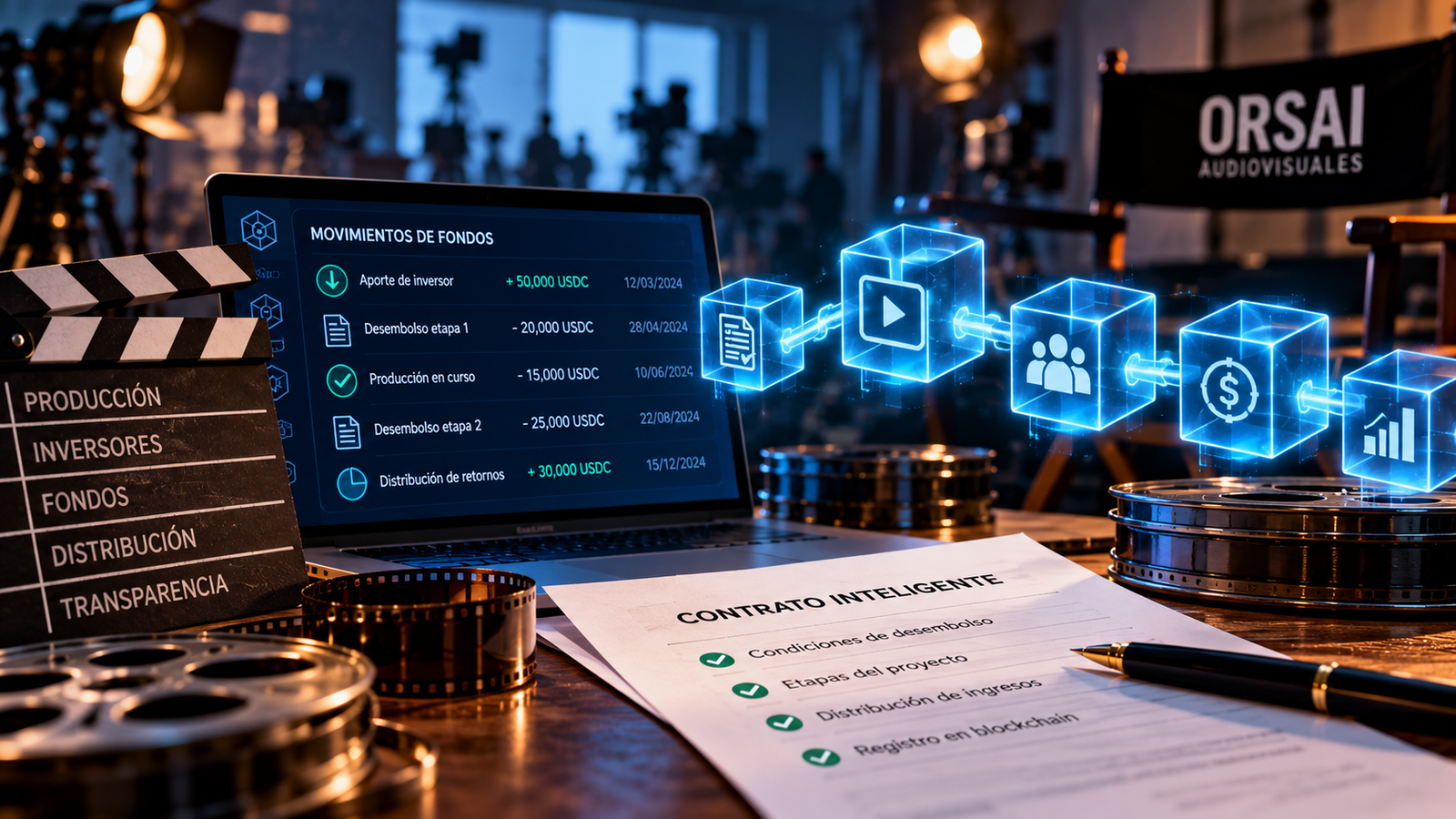 transparencia blockchain en producción audiovisual